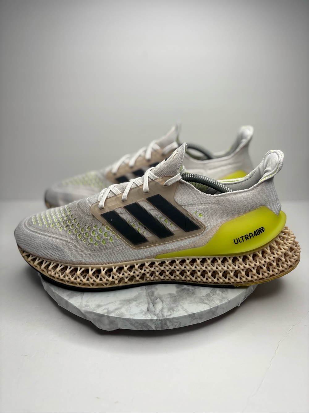 Size 12 - adidas Ultra 4DFWD White Solar Yellow